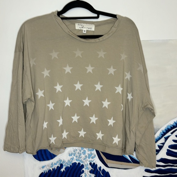 Vintage Havana Tops - Vintage Havana Distressed Star Crop Top - Size S